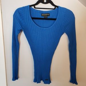 Blue Stretch Sweater